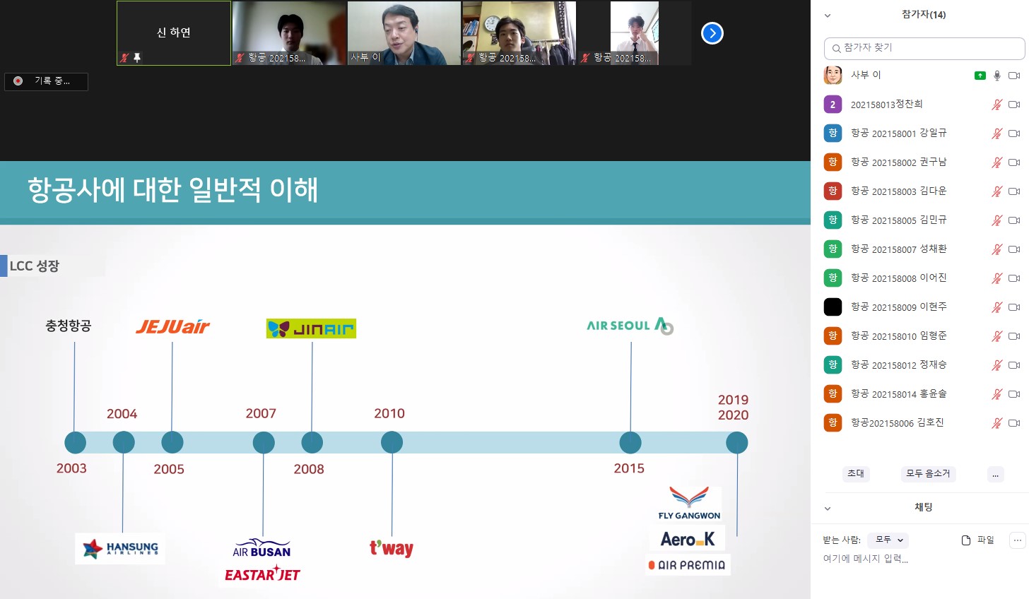 2021-1학기 항공서비스분야 진로탐색을 위한 현장 전문가 특강 첨부 이미지